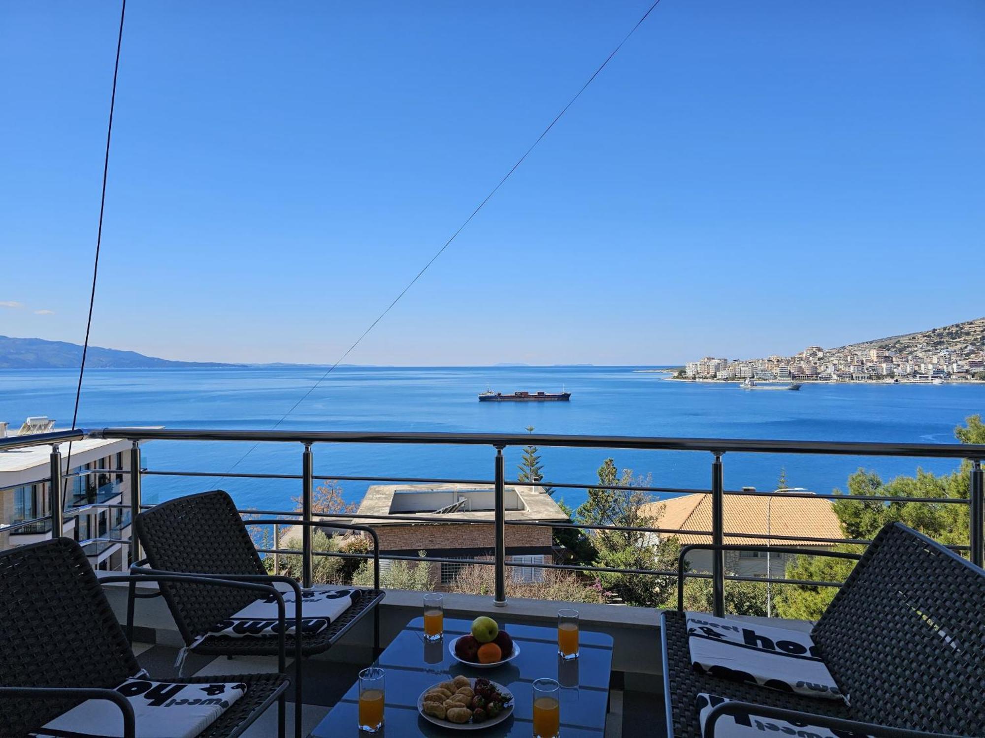 Apartament Sunset Tarraces Saranda Zewnętrze zdjęcie