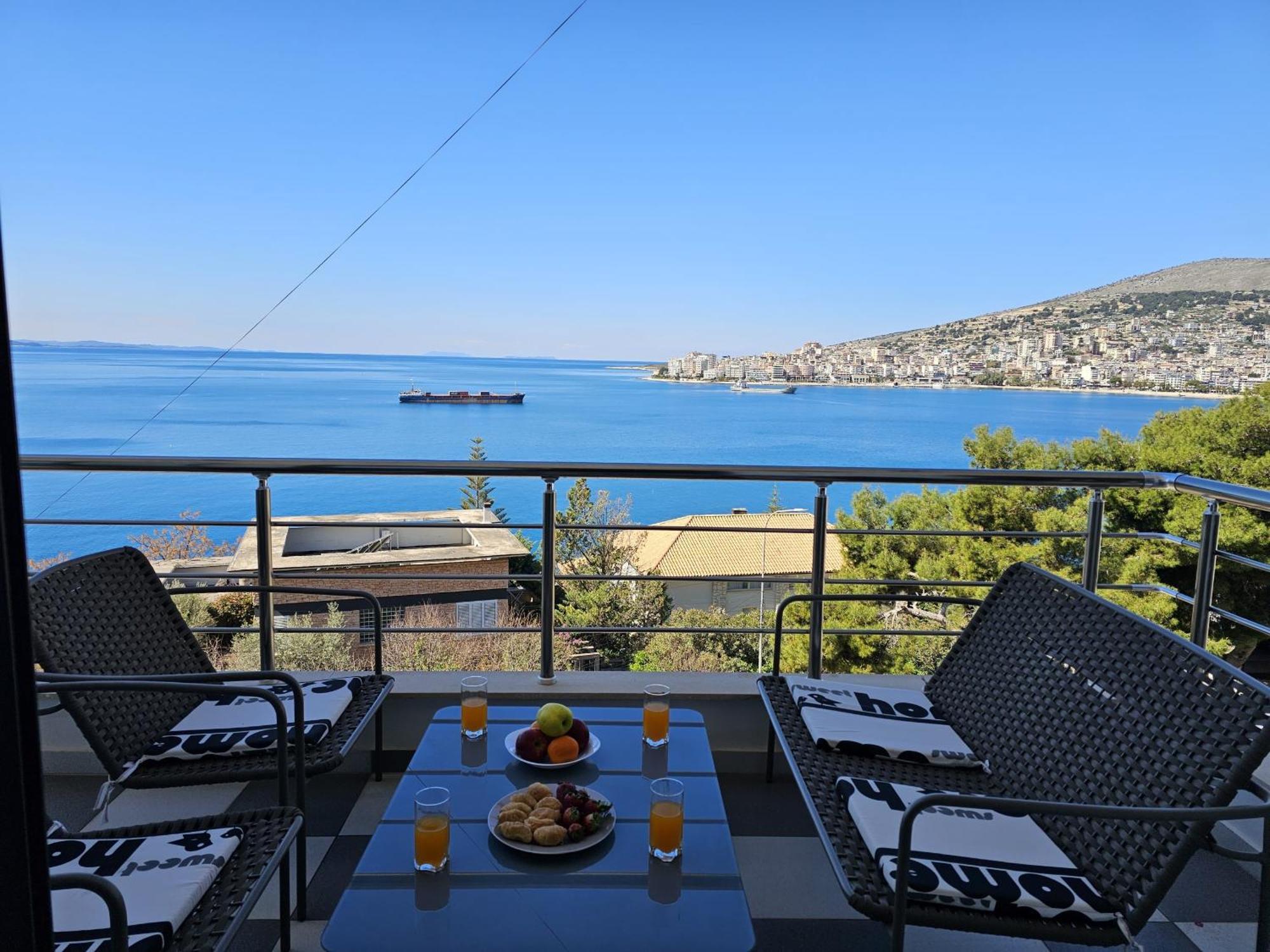 Apartament Sunset Tarraces Saranda Zewnętrze zdjęcie