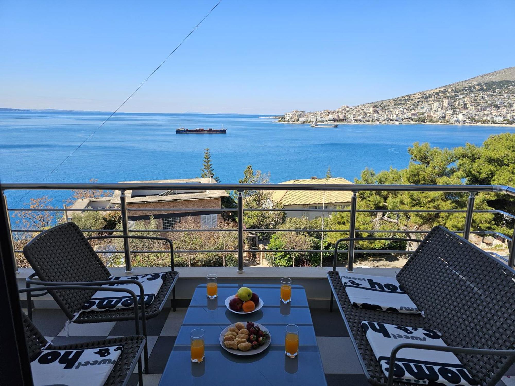 Apartament Sunset Tarraces Saranda Zewnętrze zdjęcie