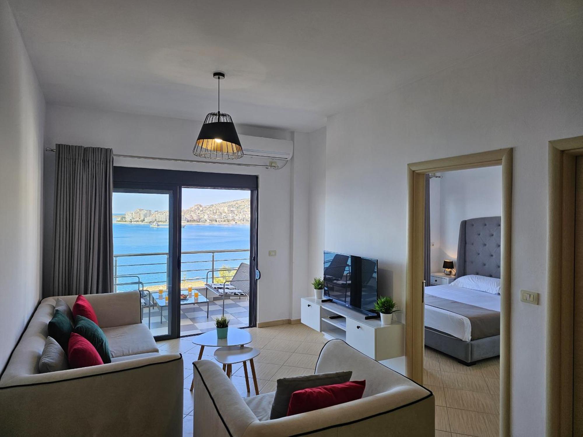 Apartament Sunset Tarraces Saranda Zewnętrze zdjęcie