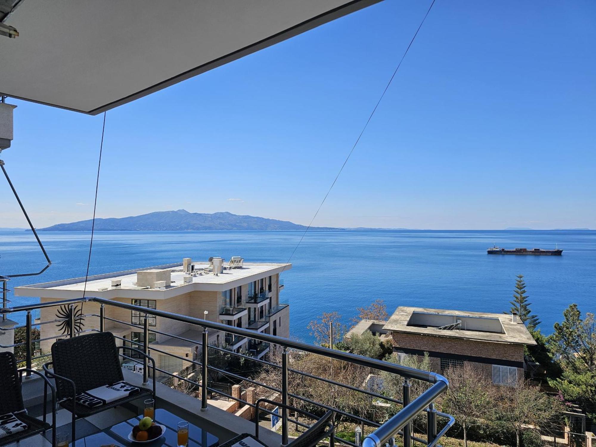 Apartament Sunset Tarraces Saranda Zewnętrze zdjęcie