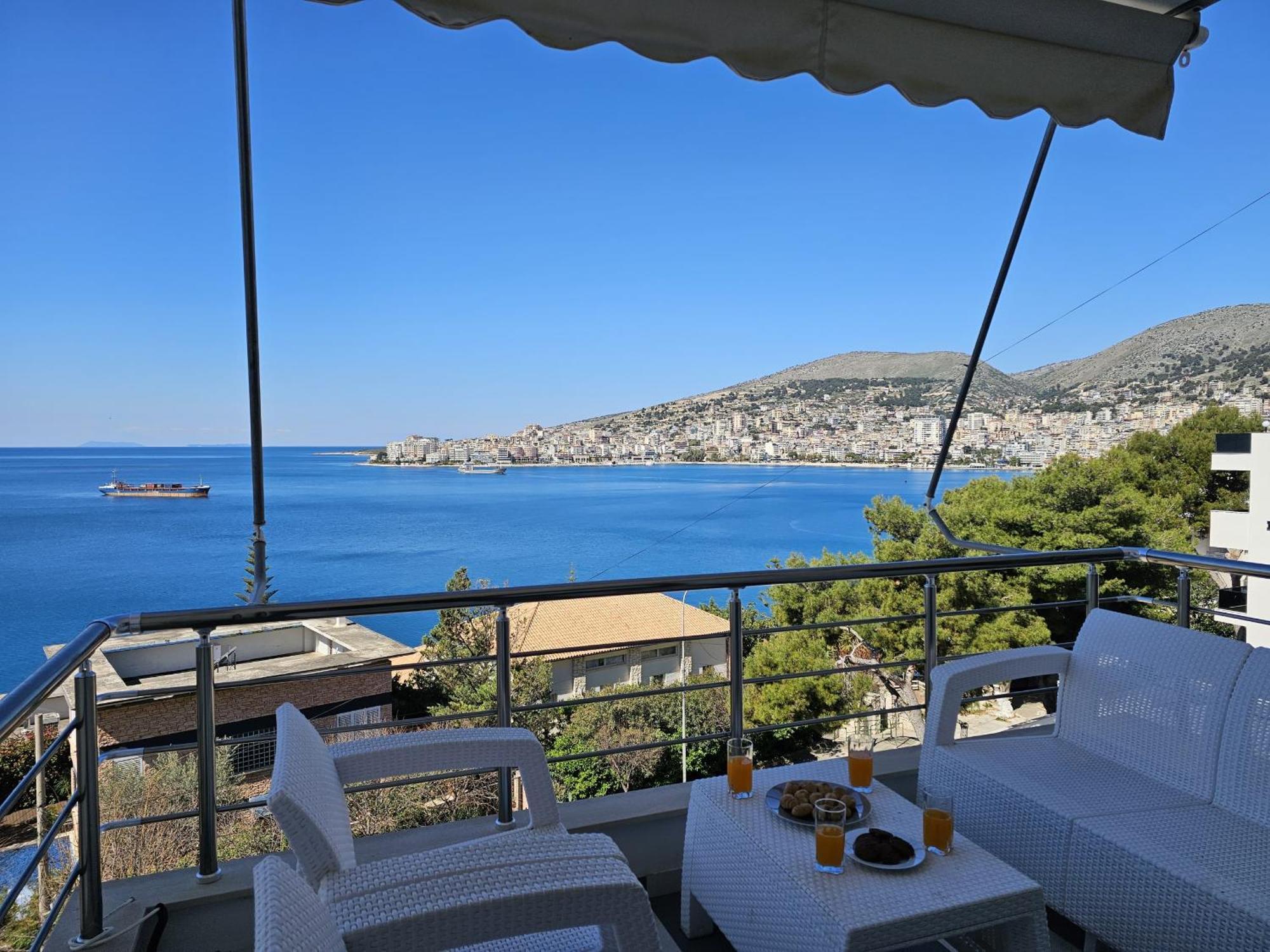 Apartament Sunset Tarraces Saranda Zewnętrze zdjęcie