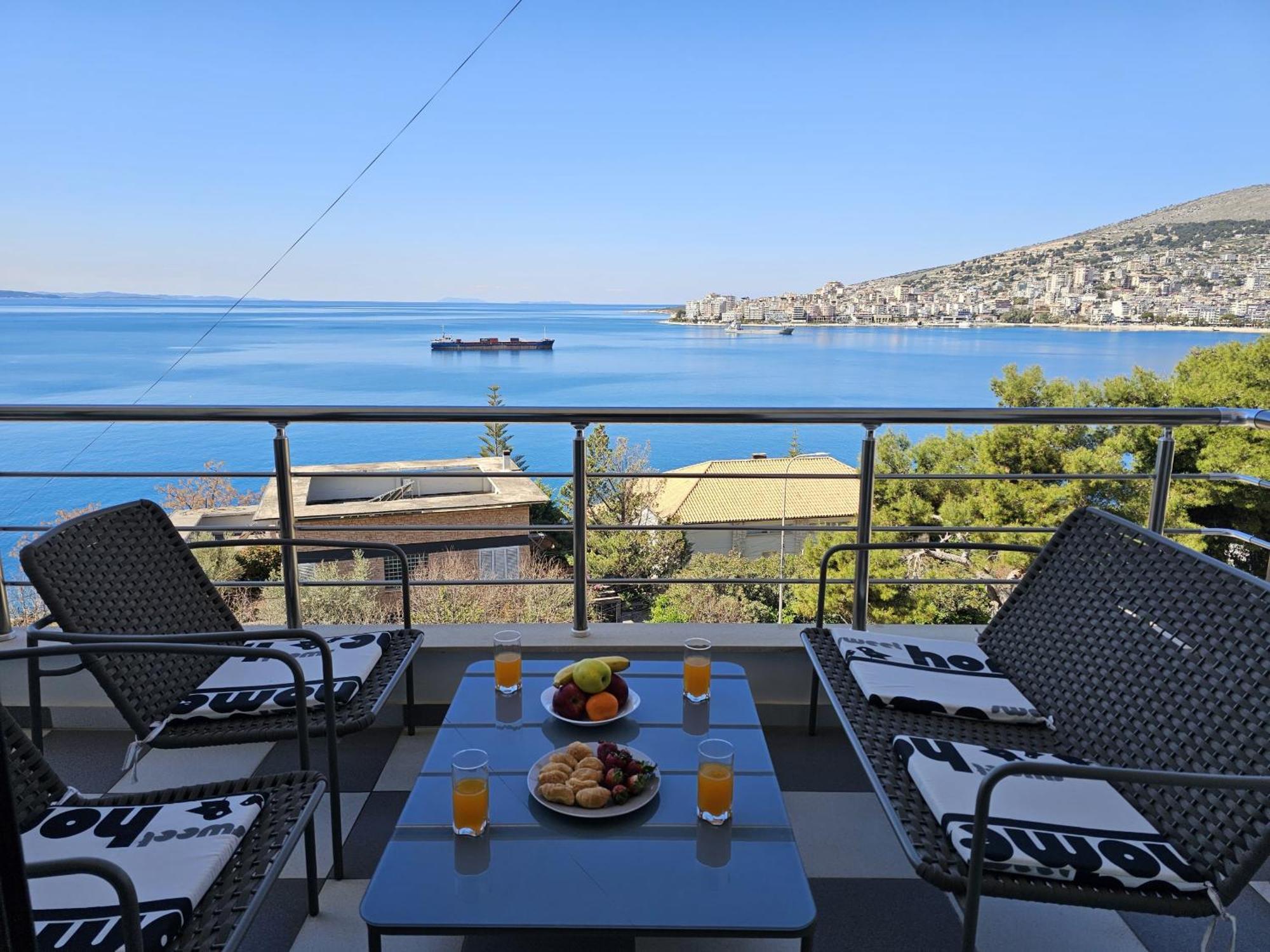 Apartament Sunset Tarraces Saranda Zewnętrze zdjęcie