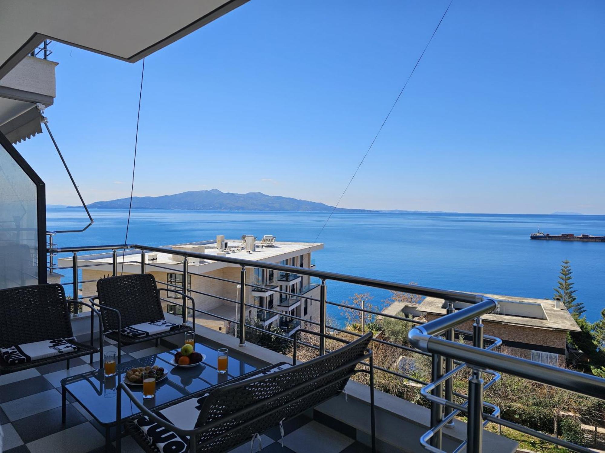 Apartament Sunset Tarraces Saranda Zewnętrze zdjęcie