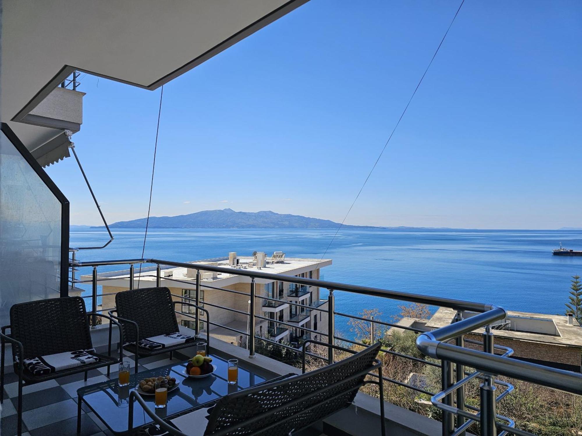 Apartament Sunset Tarraces Saranda Zewnętrze zdjęcie