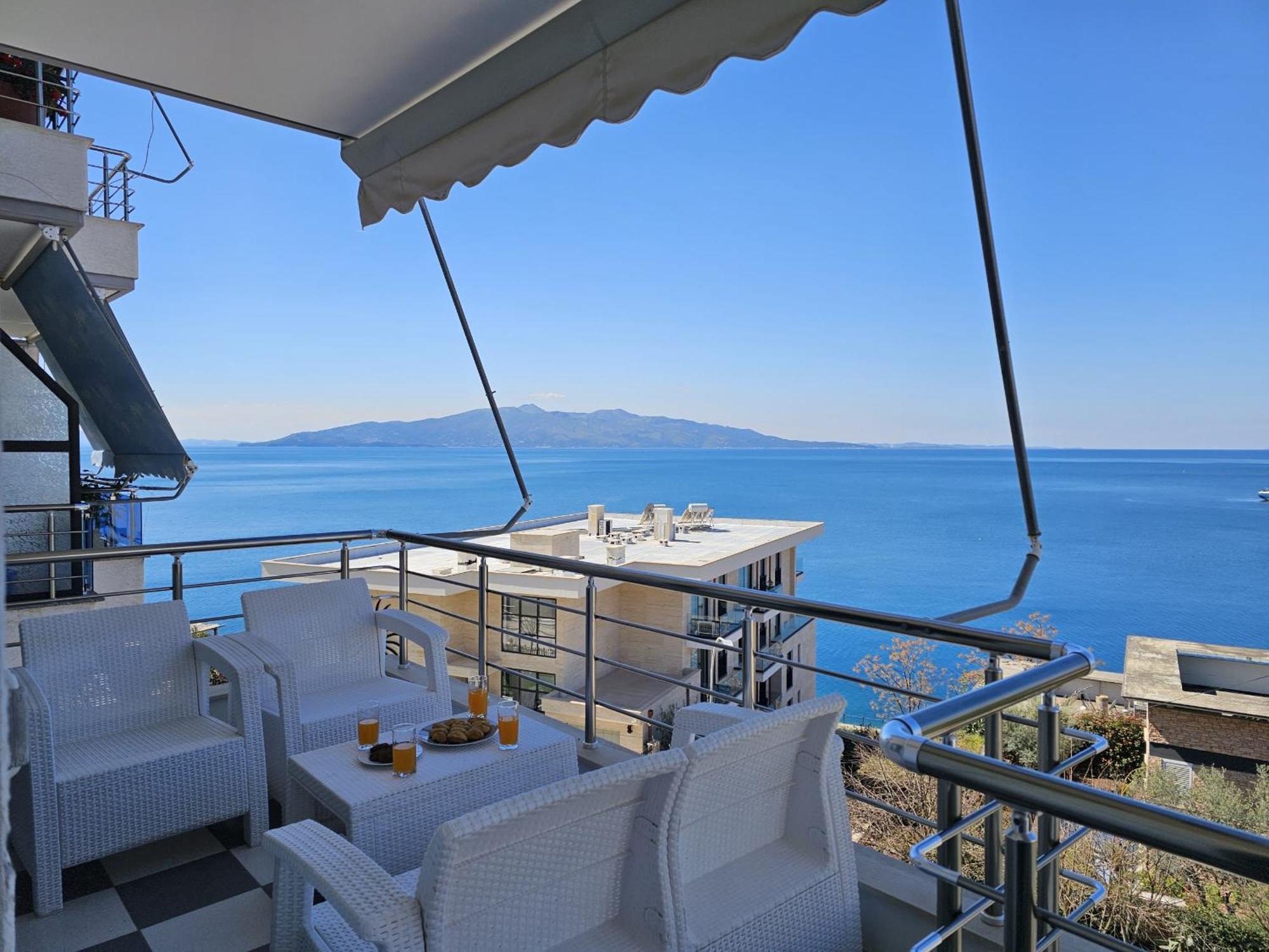 Apartament Sunset Tarraces Saranda Zewnętrze zdjęcie